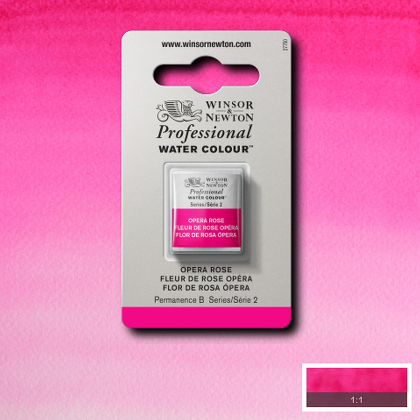 AQUARELA WINSOR NEWTON ARTISTS H PAN 448 OPERA ROSE S2
