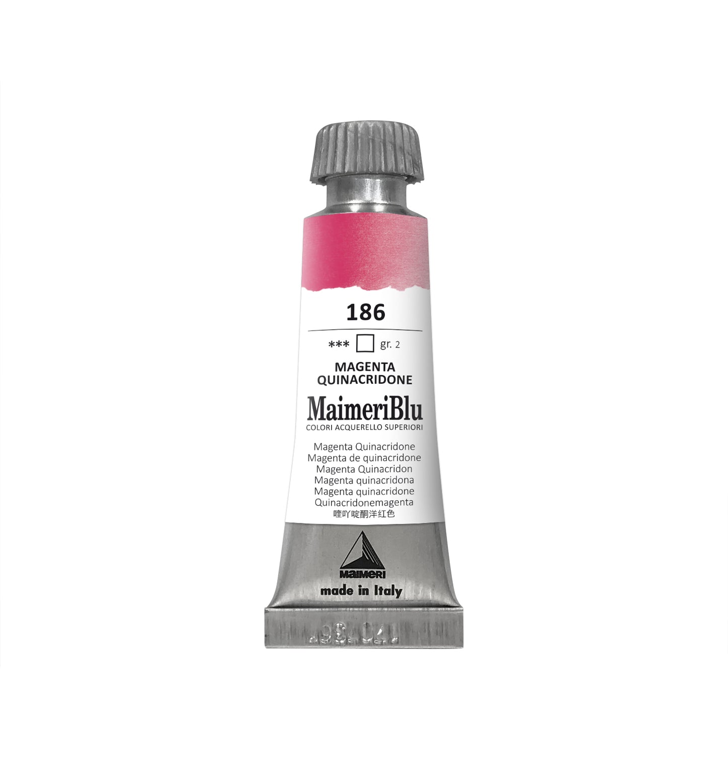 AQUARELA MAIMERIBLU ARTISTS 186 MAGENTA QUINACRIDONE 12ML S2