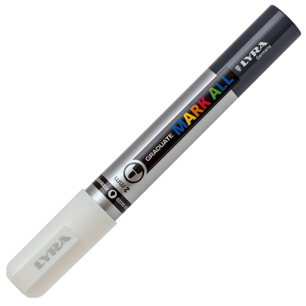 MARCADOR LYRA GRADUATE MARK ALL BRANCO PONTA 2MM