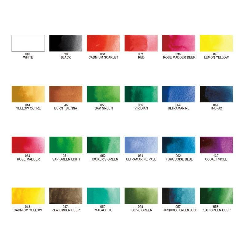 AQUARELA KURETAKE GANSAI TAMBI 24 CORES MC2024V
