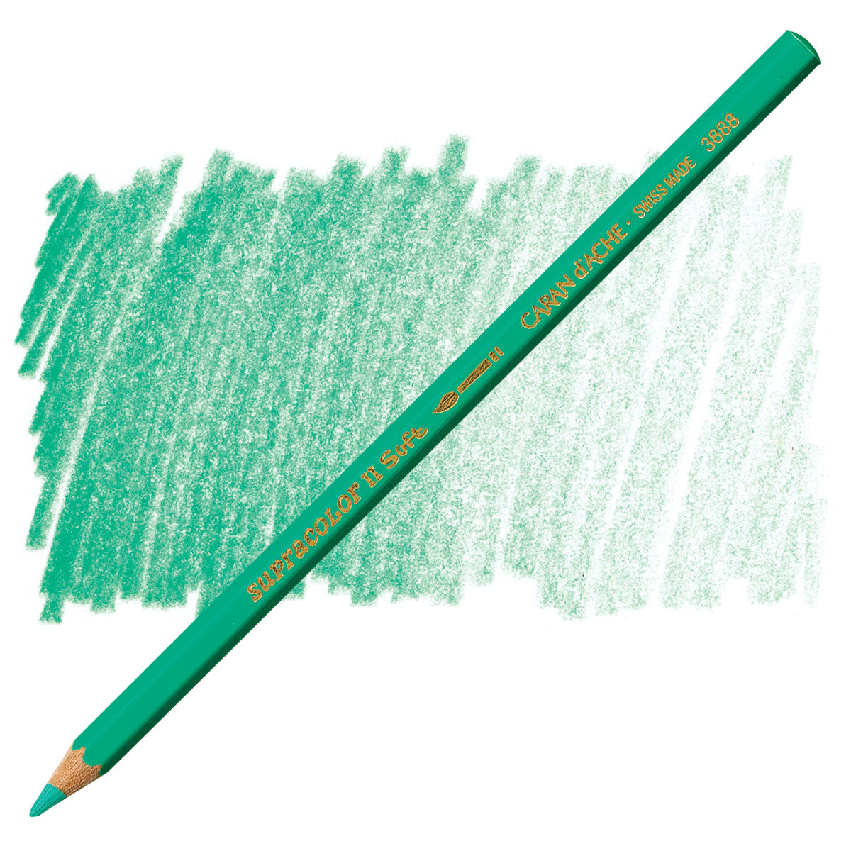 LAPIS AQUARELAVEL CARAN D´ACHE SUPRACOLOR 201 VERONESE GREEN 3888201