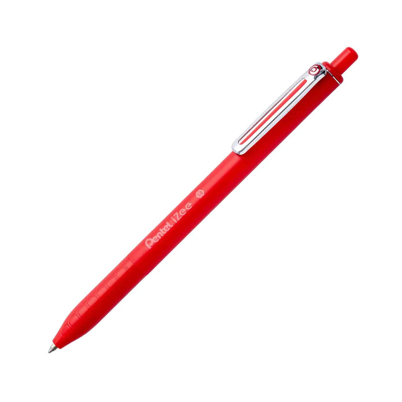 CANETA ESFEROGRAFICA PENTEL RETRATIL IZEE 1,0mm VERMELHA
