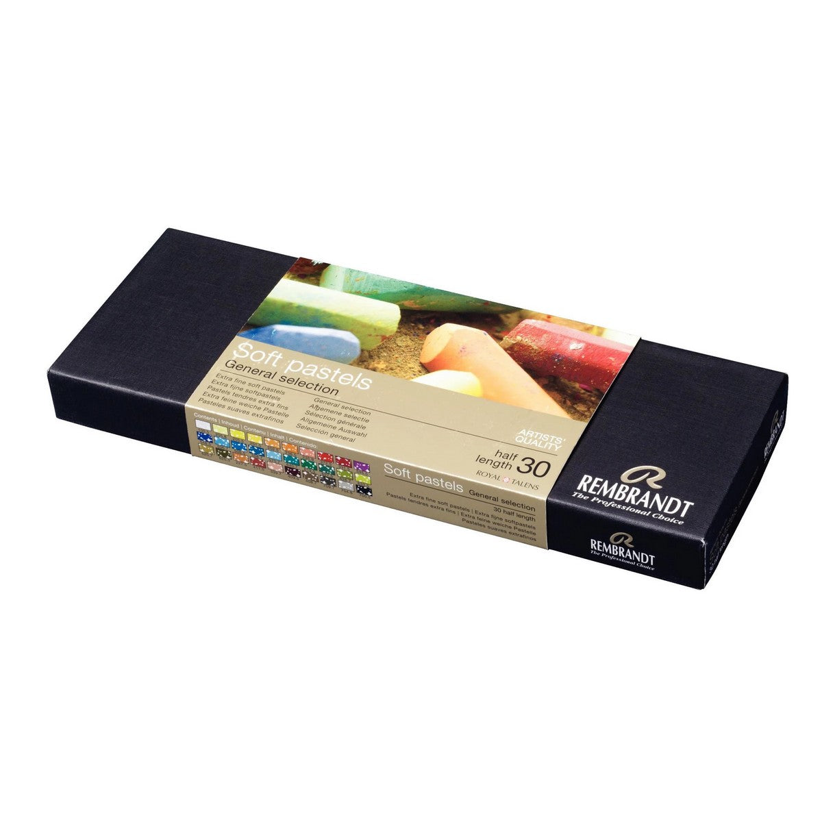 PASTEL SECO SOFT TALENS REMBRANDT 030 CORES HALF STICK 300C30.5