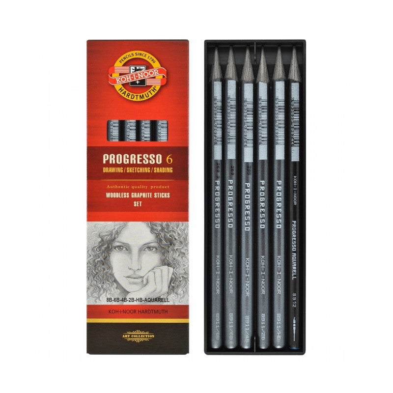 LAPIS GRAFITE INTEGRAL KOH-I-NOOR C/ 06 PROGRESSO 8915