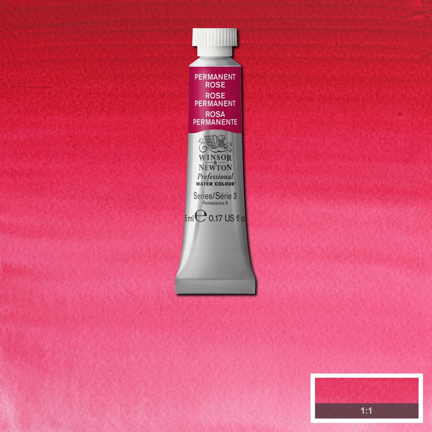 AQUARELA WINSOR NEWTON ARTISTS 5ml 502 PERMANENT ROSE S3