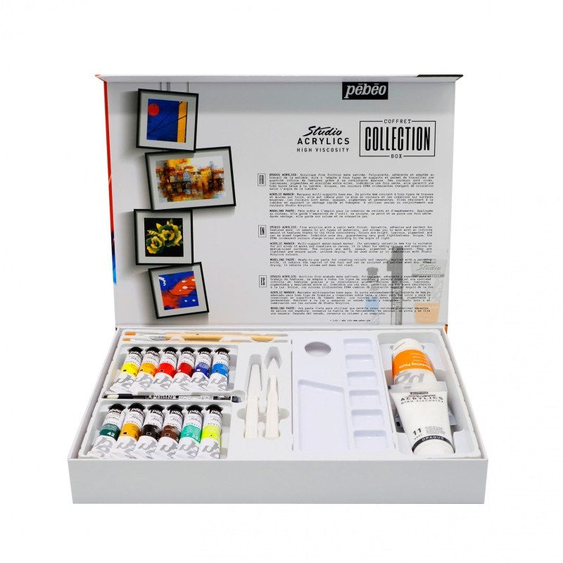 ESTOJO ACRILICA PEBEO HV STUDIO COLLECTION BOX 833309