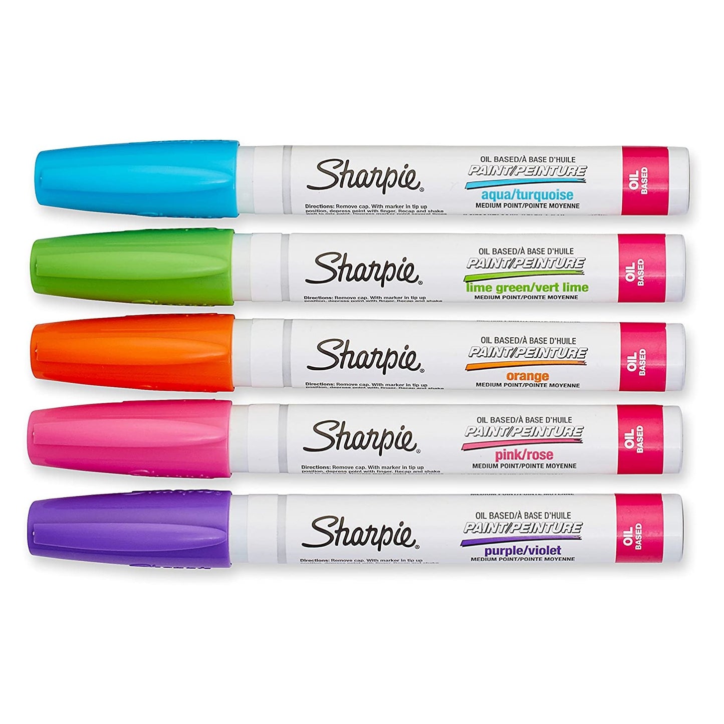 CANETA SHARPIE PAINT OIL BASED 05 CORES FASHION