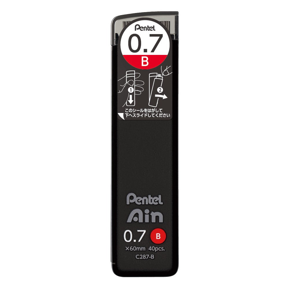 GRAFITE PENTEL AIN 0,7MM B 40 MINAS