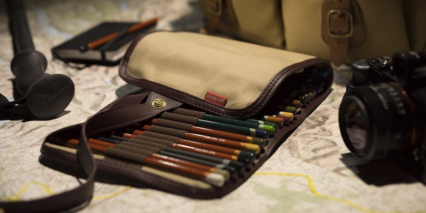 ESTOJO P/ LAPIS DERWENT WRAP P/ LÁPIS E ACESSÓRIOS