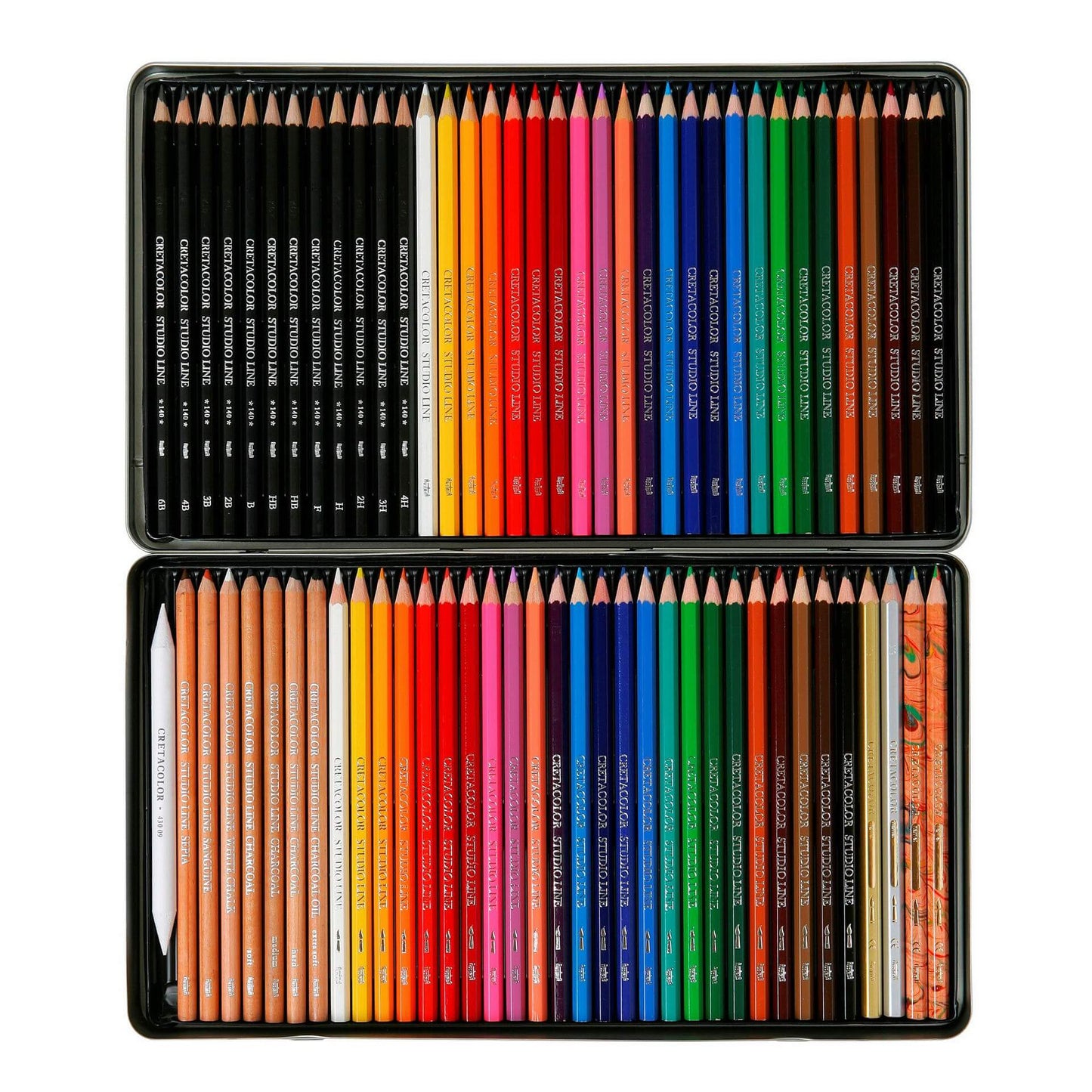 ESTOJO LAPIS ESBOÇO CRETACOLOR ARTIST STUDIO SET 72 PEÇAS 464 72