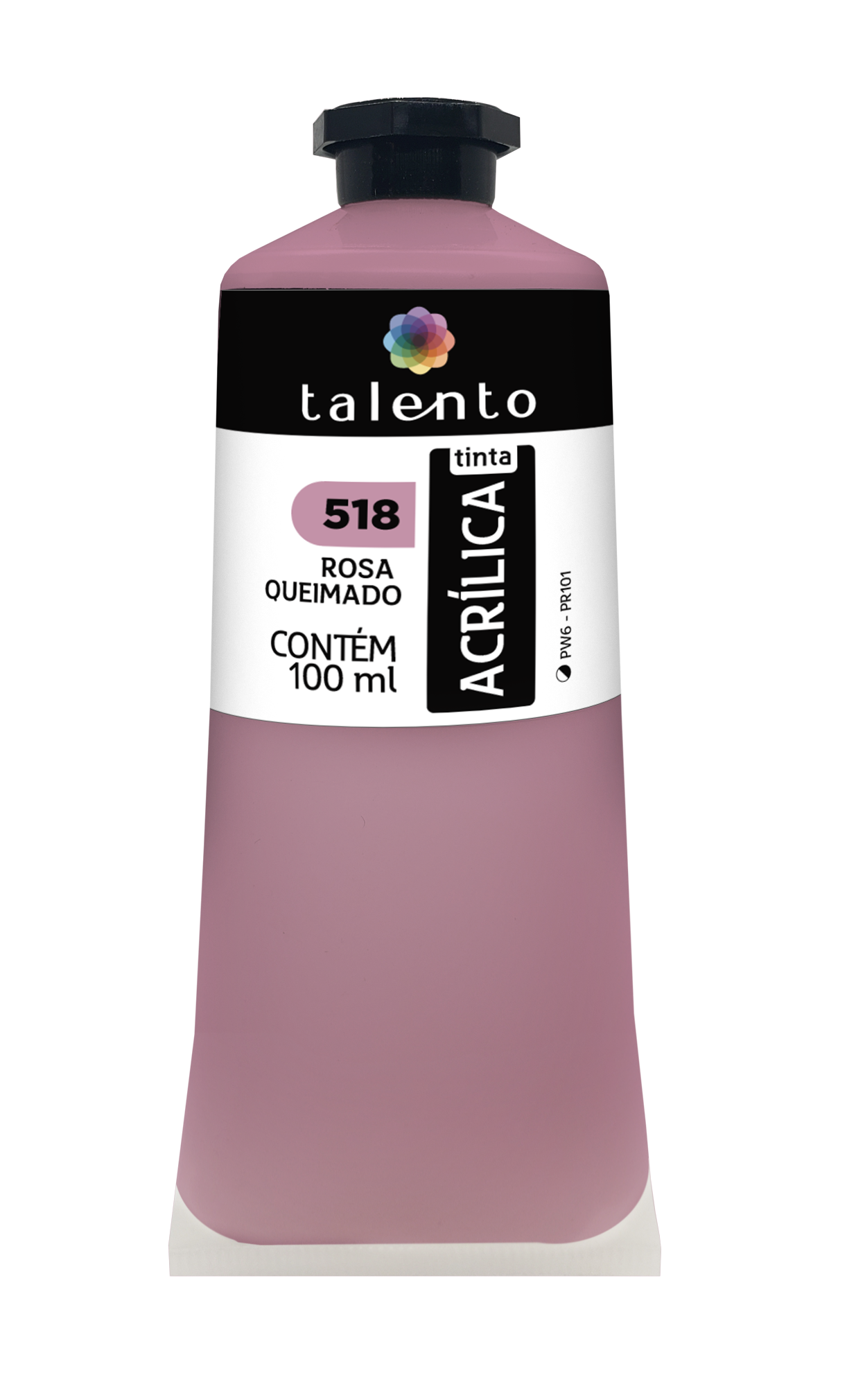 ACRILICA TALENTO 100ML 518 ROSA QUEIMADO