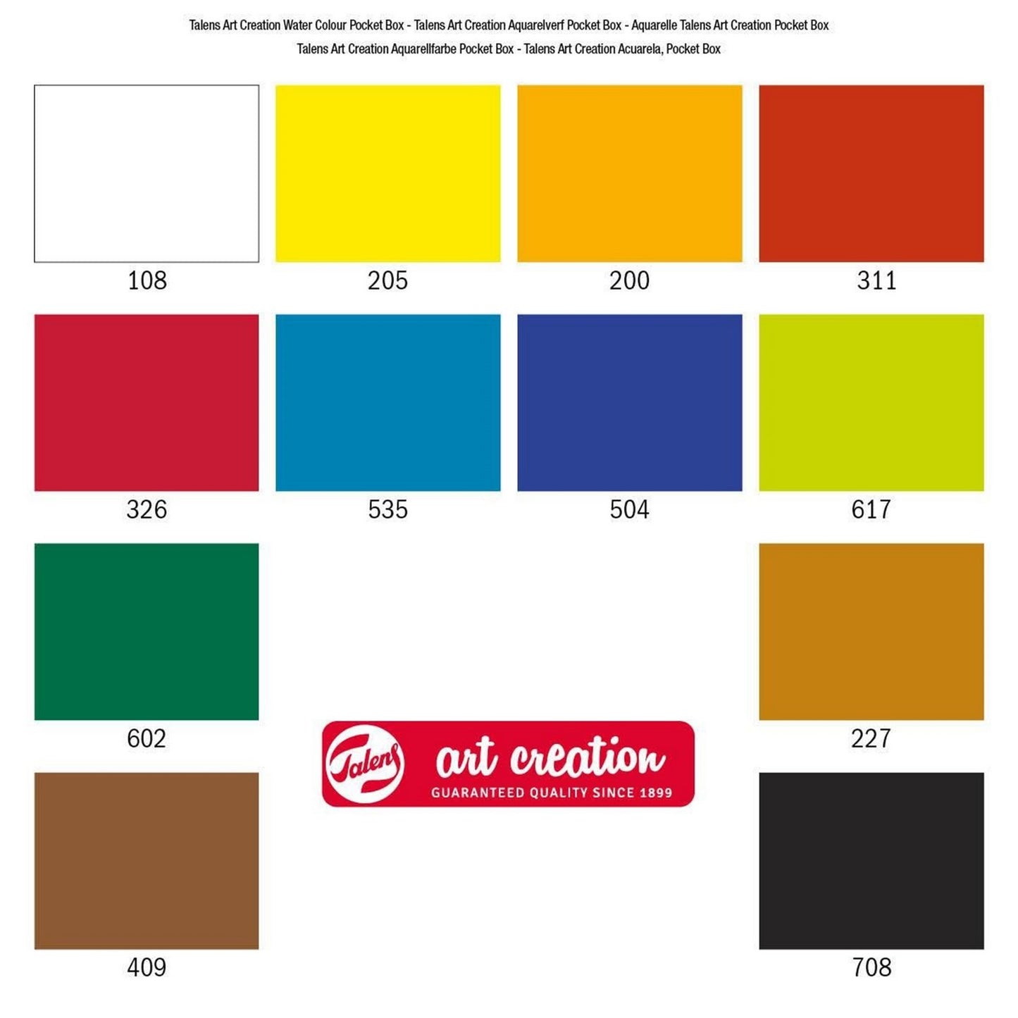 ESTOJO AQUARELA TALENS ART CREATION 12 HALF PAN + PINCEL