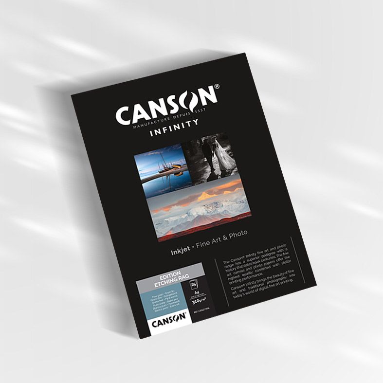 CANSON INFINITY EDITION ETCHING 310G A3+ 25 FOLHAS