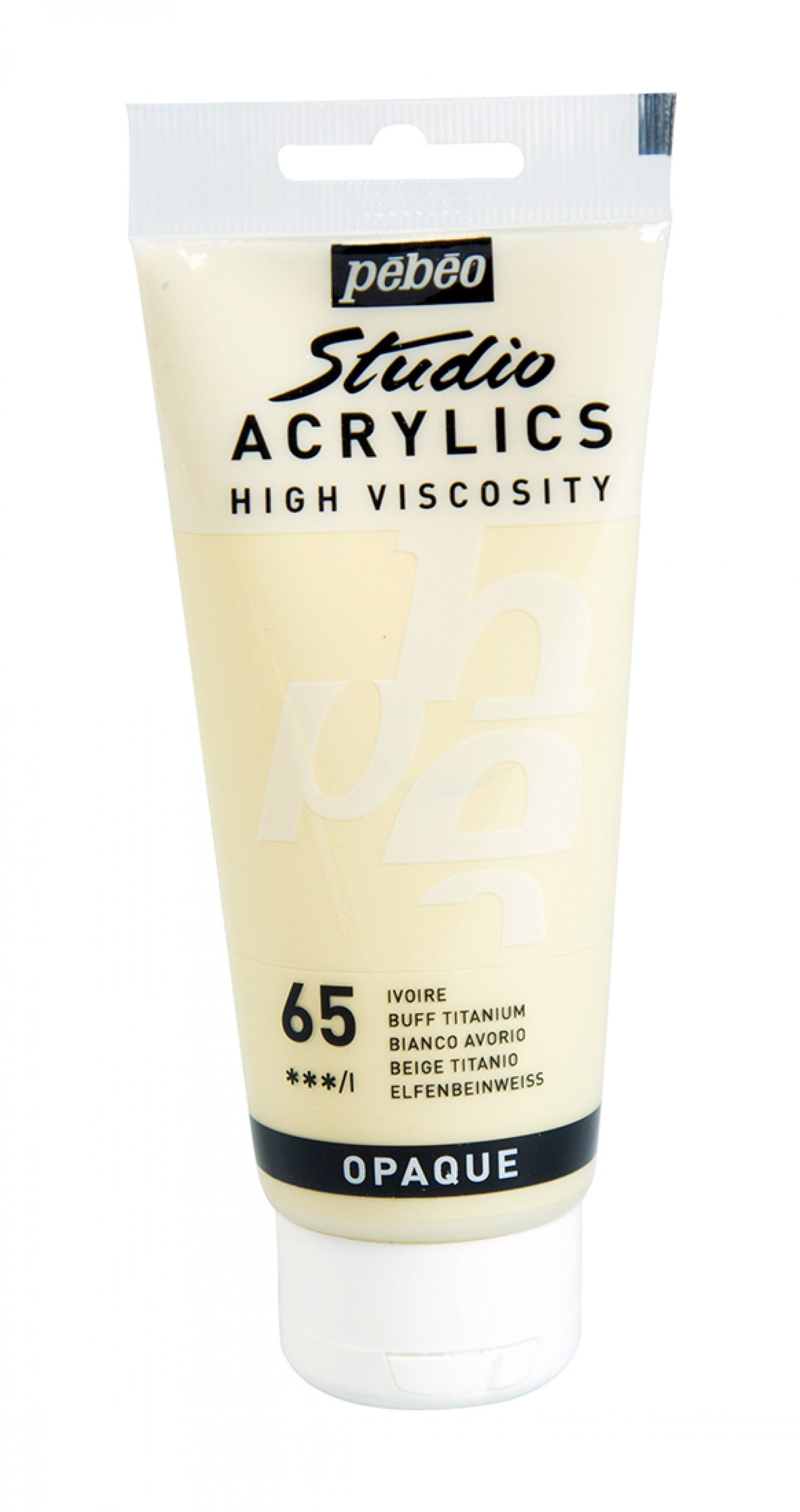ACRILICA PEBEO STUDIO HV 100ML 65 MARFIM DE TITANEO 831065