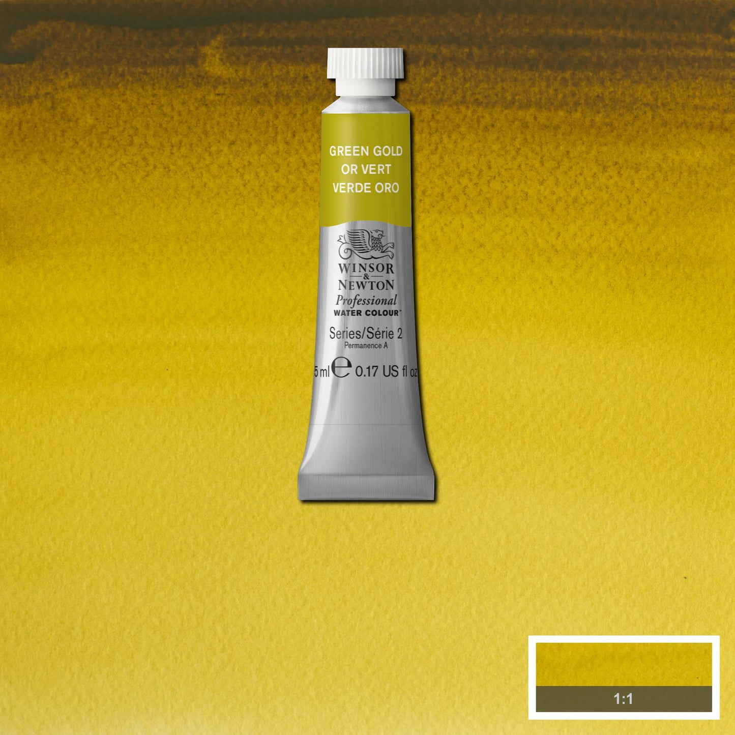 AQUARELA WINSOR NEWTON ARTISTS 5ml 294 GREEN GOLD S2