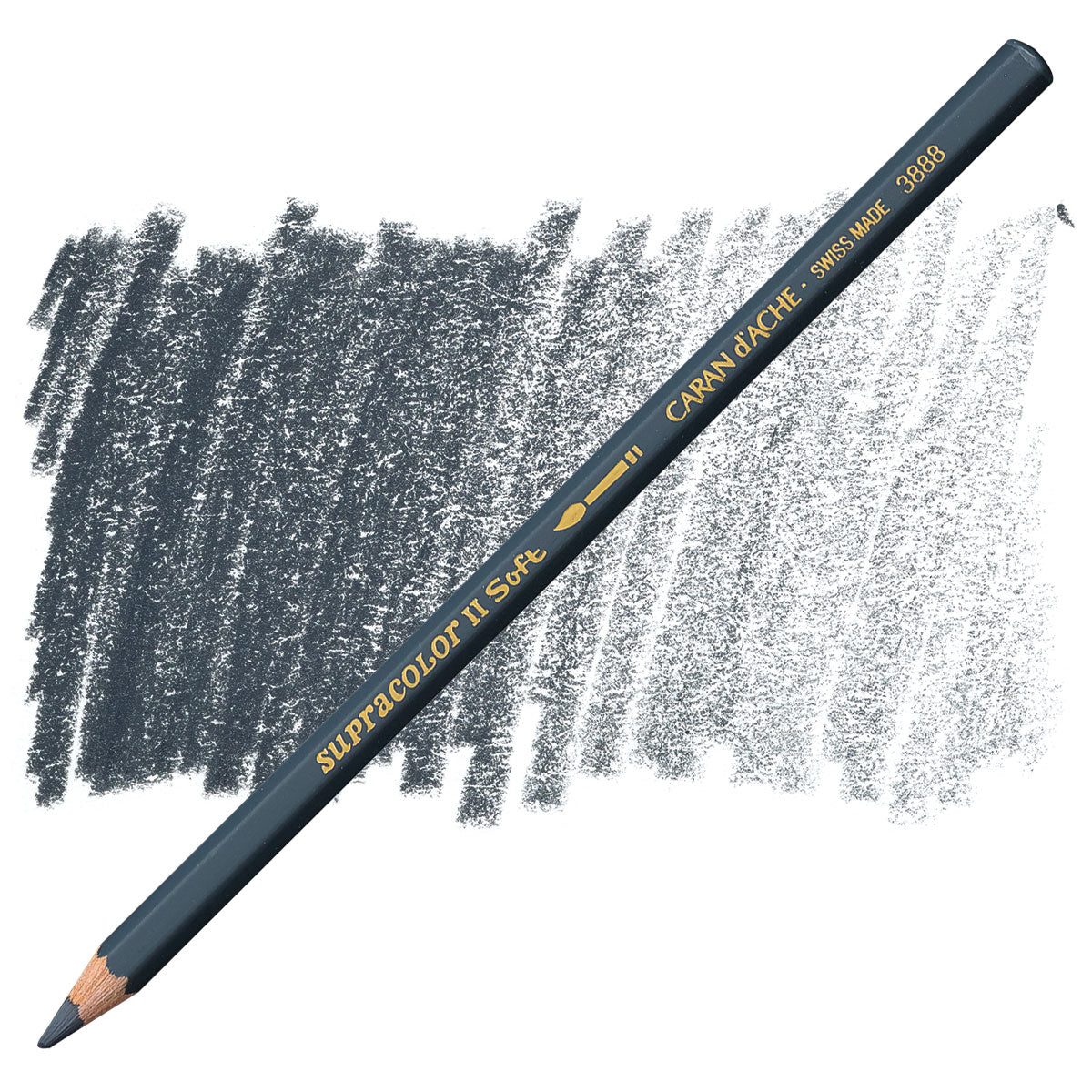 LAPIS AQUARELAVEL CARAN D´ACHE SUPRACOLOR 008 GREYISH BLACK 3888008
