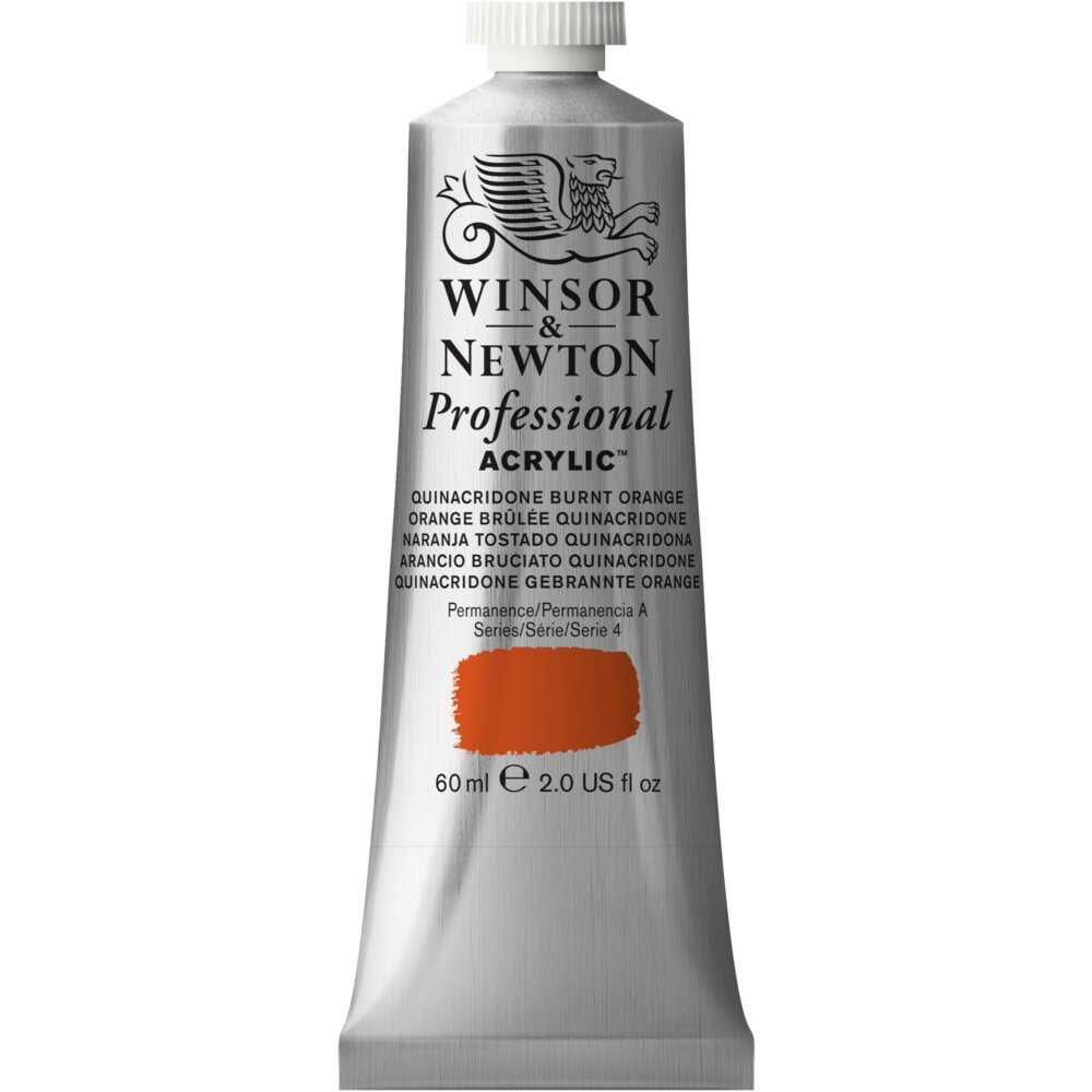 ACRILICA WINSOR NEWTON PROFISSIONAL 60ML 549 BURNT ORANGE S4