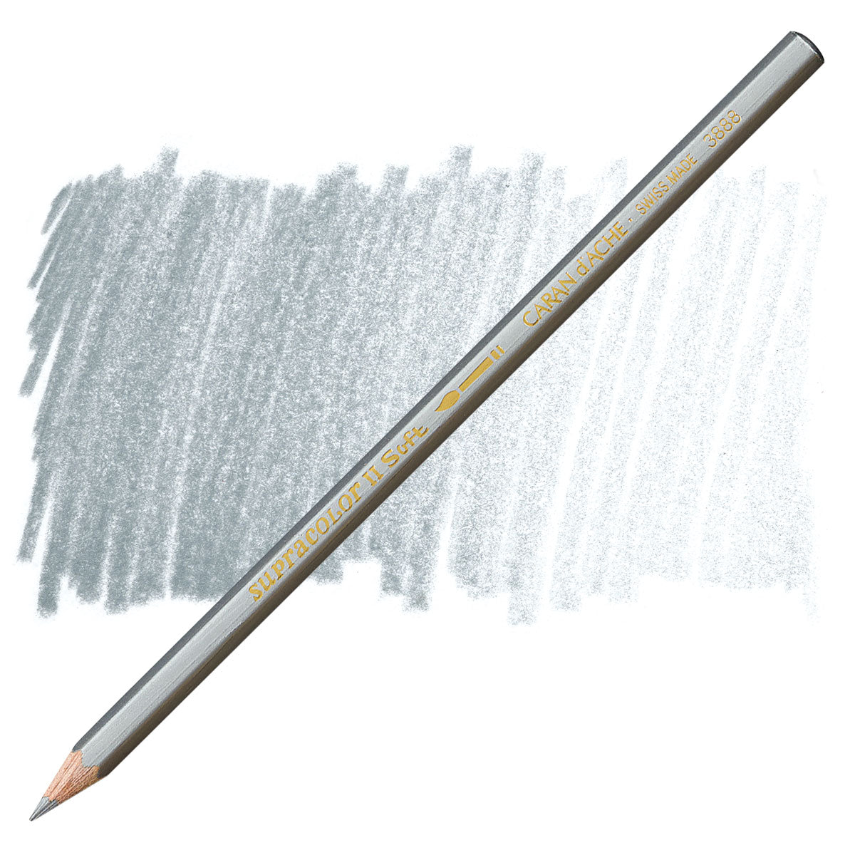 LAPIS AQUARELAVEL CARAN D´ACHE SUPRACOLOR 498 SILVER 3888498