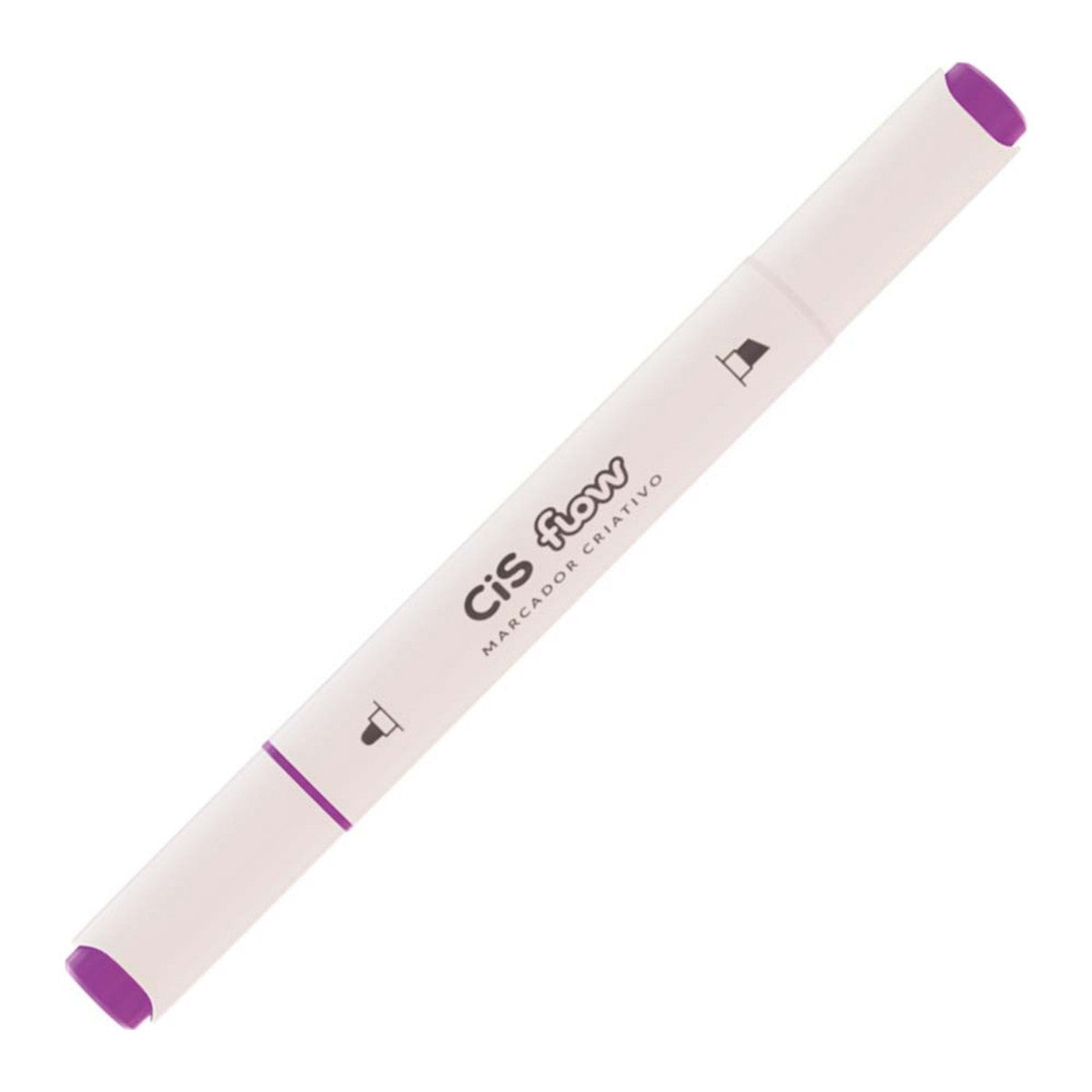 MARCADOR CRIATIVO CIS FLOW DUPLA 27 ROXO