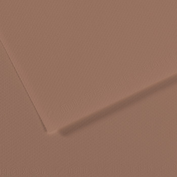 PAPEL CANSON MI-TEINTES 160g/m2 A2 188 MARROM GLACE