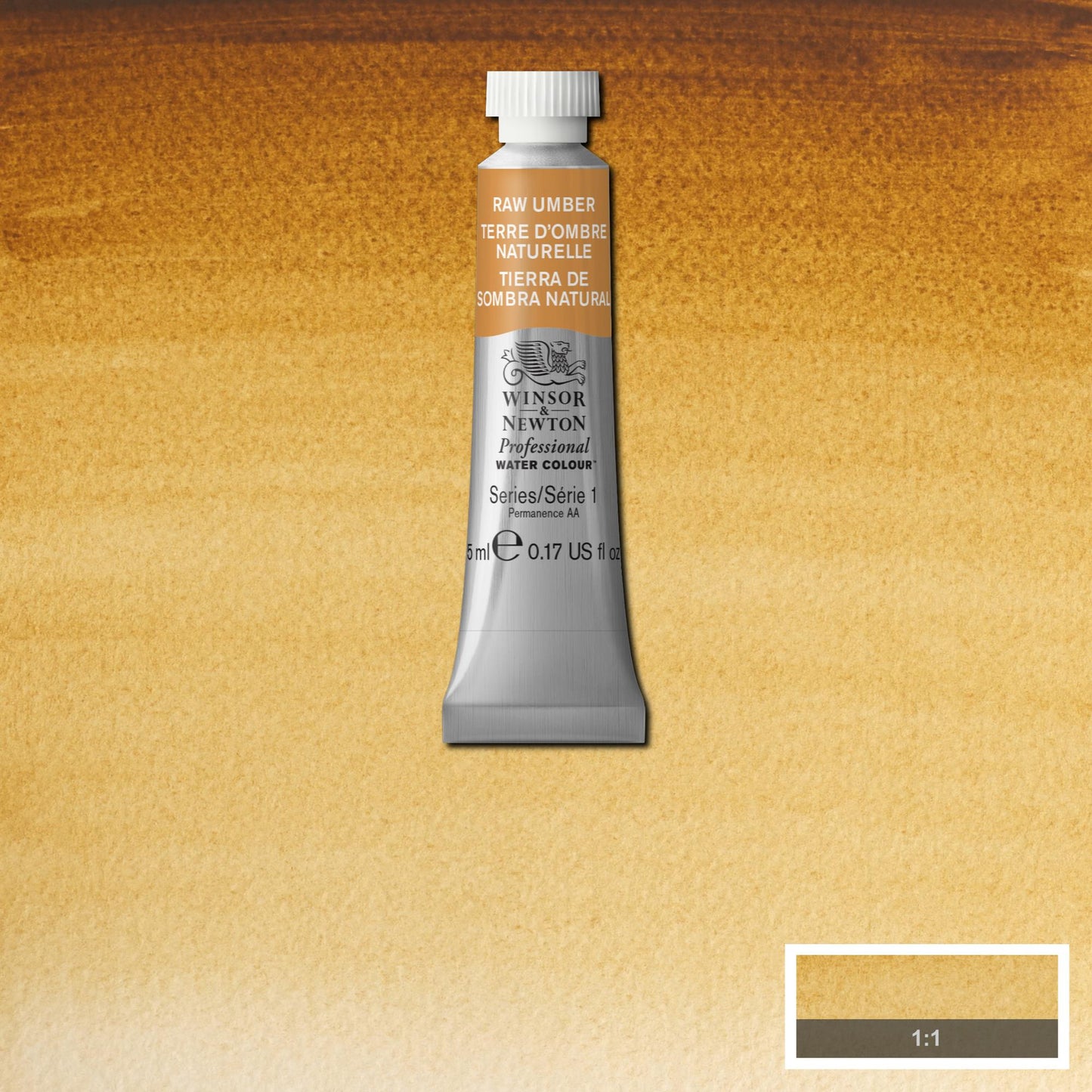 AQUARELA WINSOR NEWTON ARTISTS 5ml 554 RAW UMBER S1