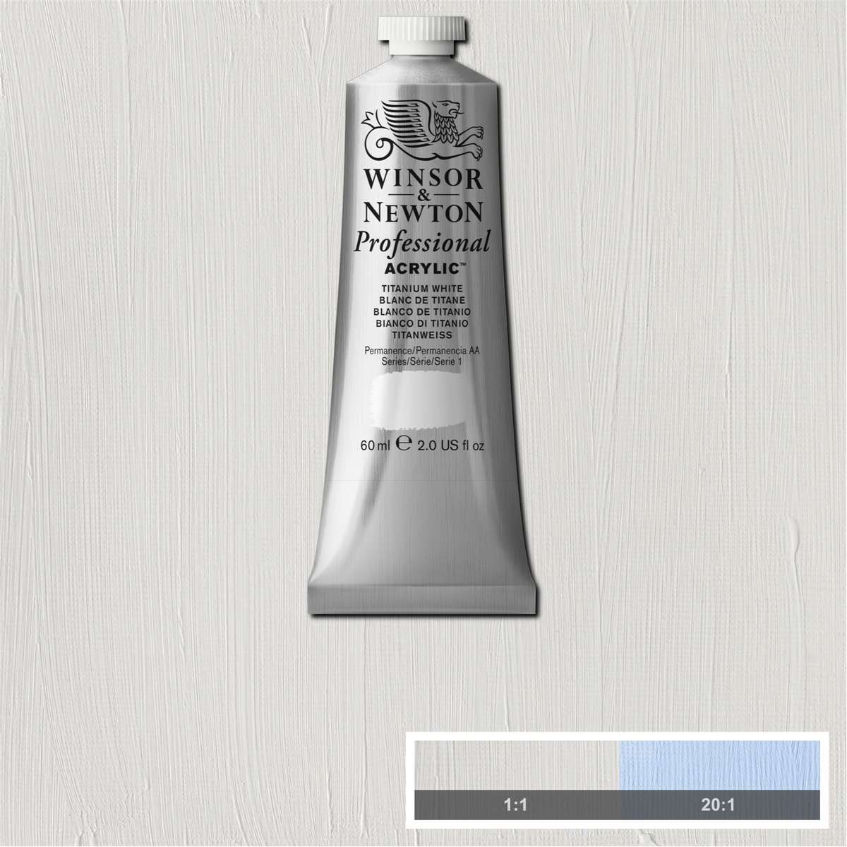 ACRILICA WINSOR NEWTON PROFISSIONAL 60ML 644 TITANIUM WHITE S1