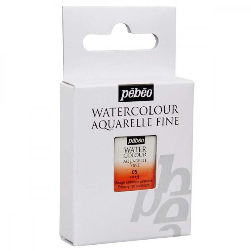 AQUARELA PEBEO HALF PAN 05 VERMELHO CADMIO PRIMARIO