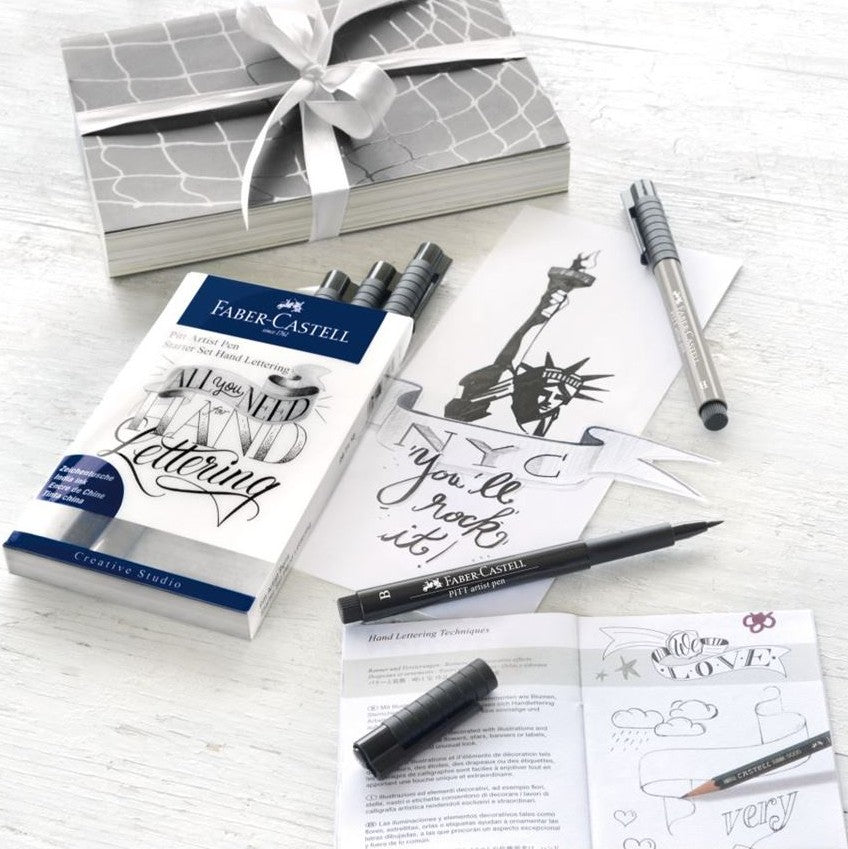 CANETA FABER CASTELL PITT 07 HAND LETTERING + ACESSORIOS
