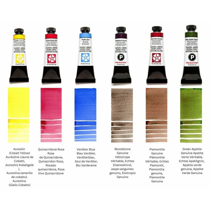 ESTOJO AQUARELA DANIEL SMITH RAFFAELE CICCALENIS PRIMARY PRIMATEK C/ 06 5ML