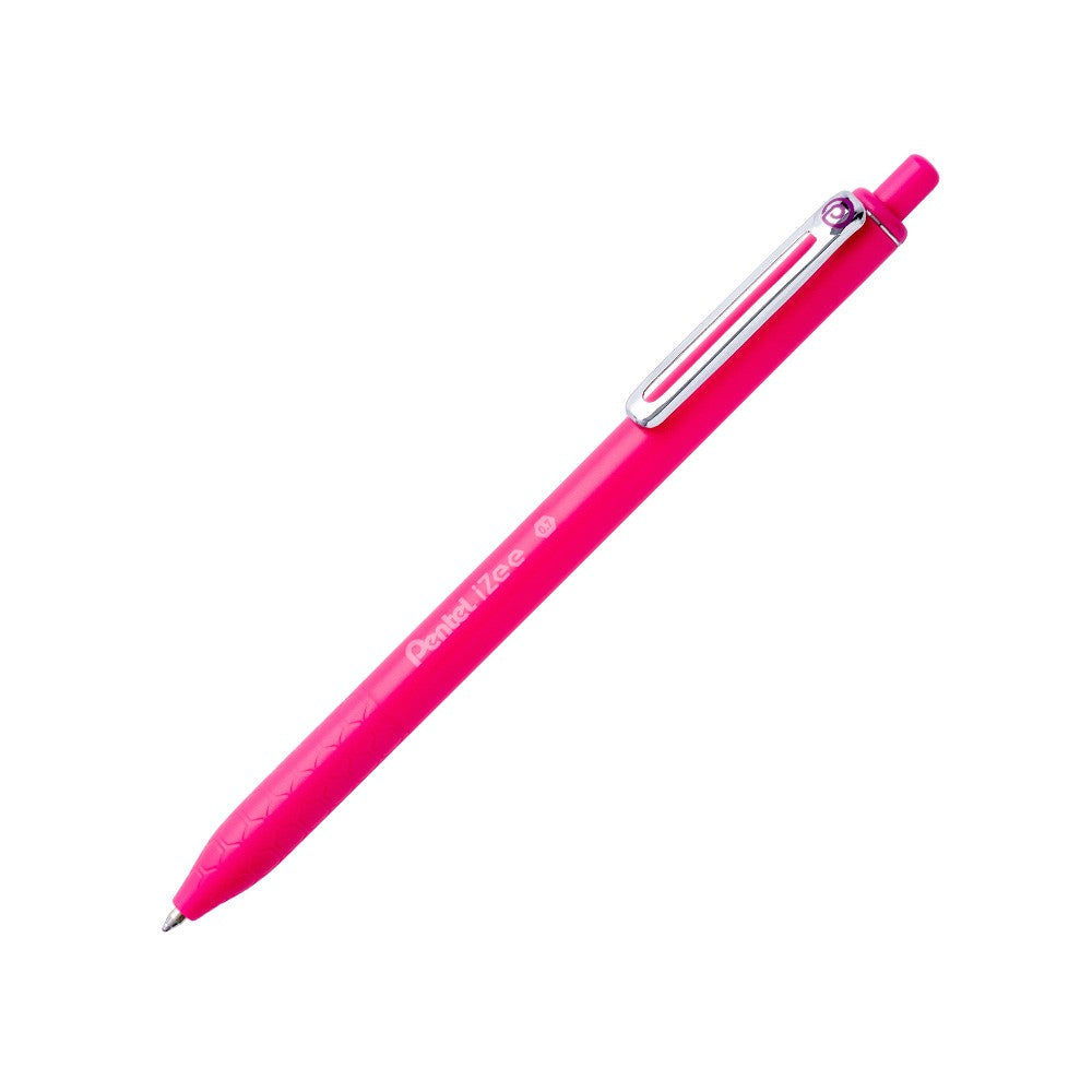 CANETA ESFEROGRAFICA PENTEL RETRATIL IZEE 0,7mm ROSA
