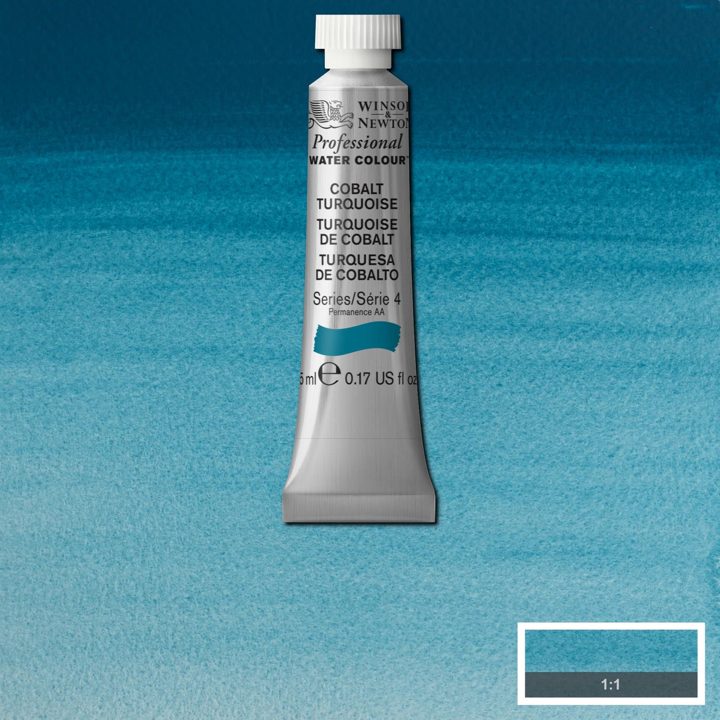 AQUARELA WINSOR NEWTON ARTISTS 5ml 190 COLBALT TURQUOISE S4