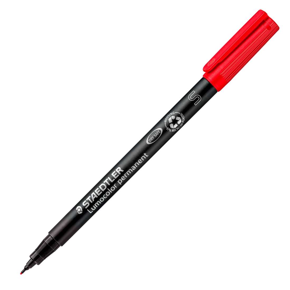 CANETA STAEDTLER LUMOCOLOR PERMANENTE 0,4mm S FINE VERMELHA 313