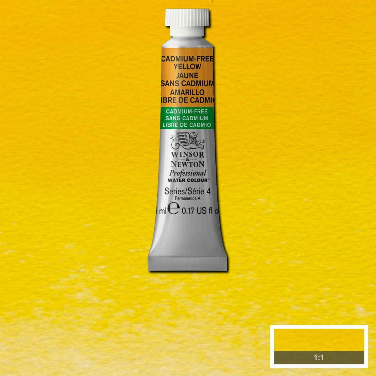 AQUARELA WINSOR NEWTON ARTISTS 5ml 890 CAD-FREE YELLOW S4