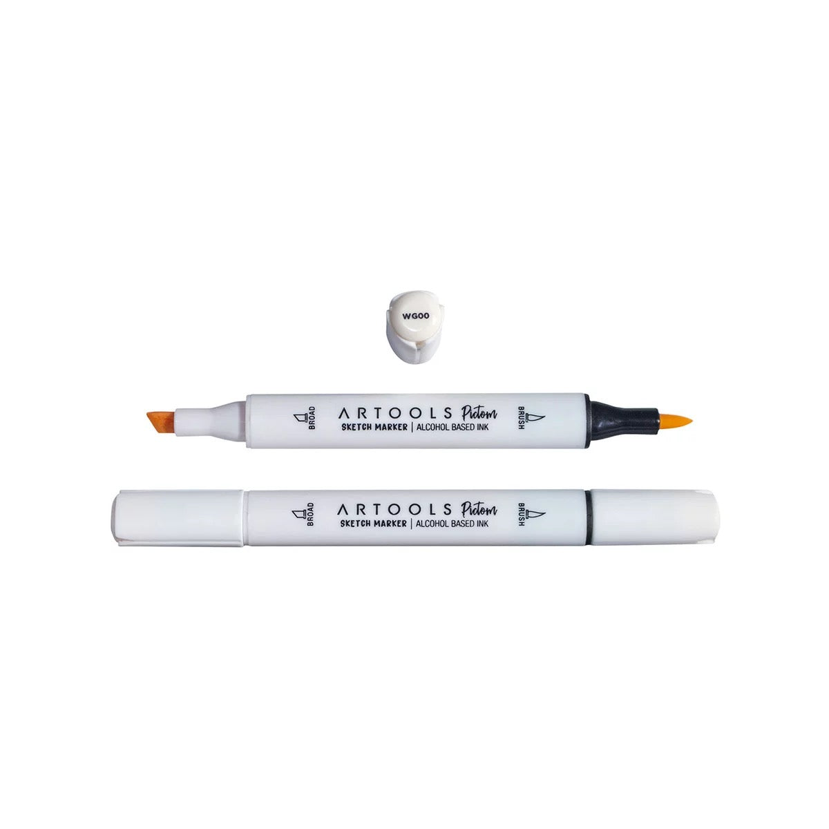 MARCADOR ARTOOLS PICTOM PONTA DUPLA WARM GRAY 0 (WG00)