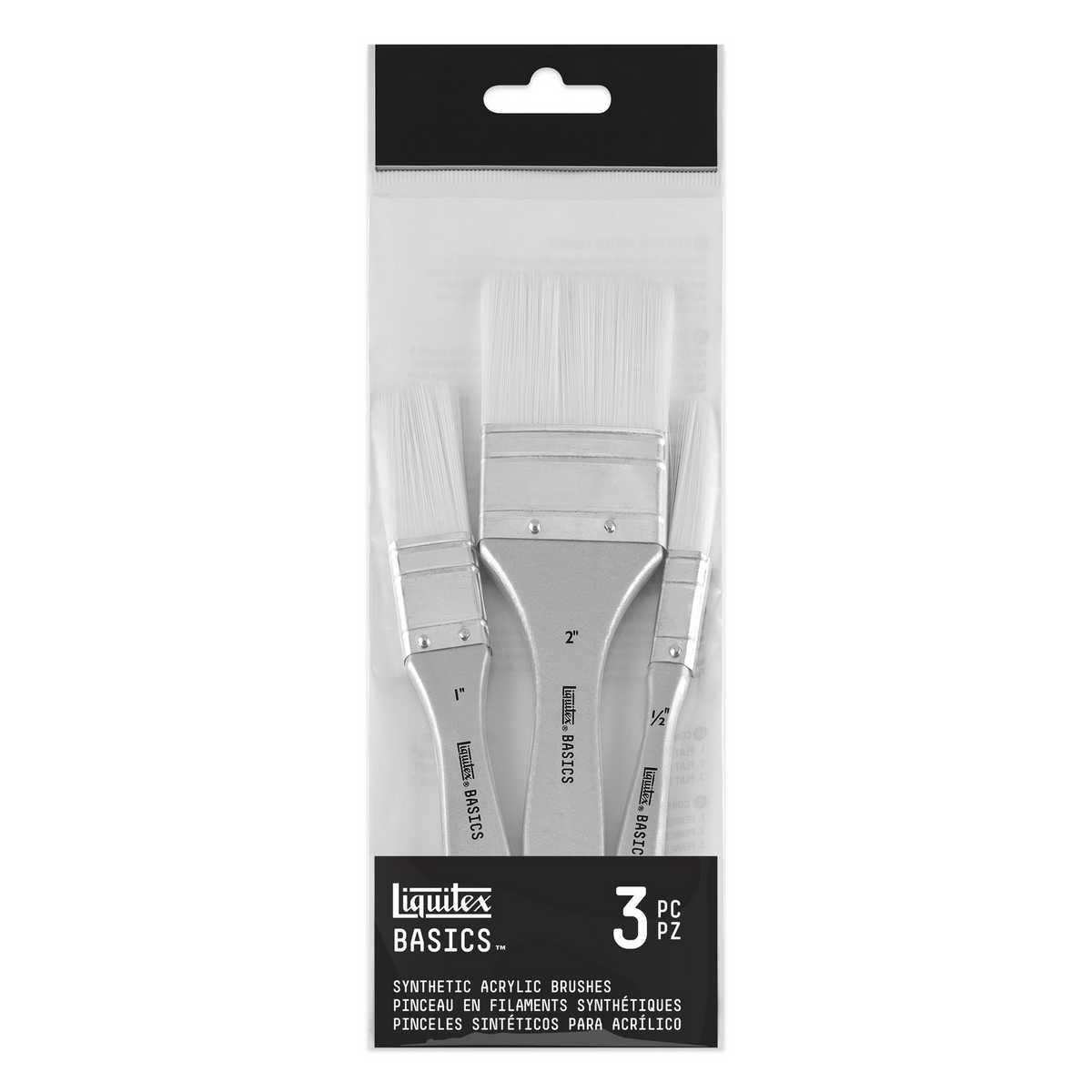 TRINCHA LIQUITEX CERDA SINTETICA C/ 03 UNIDADES 3699369