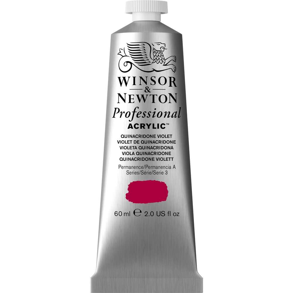ACRILICA WINSOR NEWTON PROFISSIONAL 60ML 550 QUINACRIDONE VIOLET S3