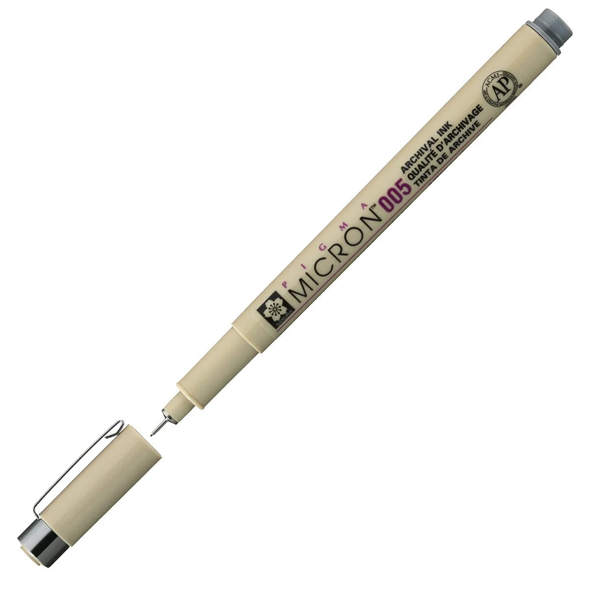 CANETA SAKURA PIGMA MICRON 0,05mm CINZA COOL