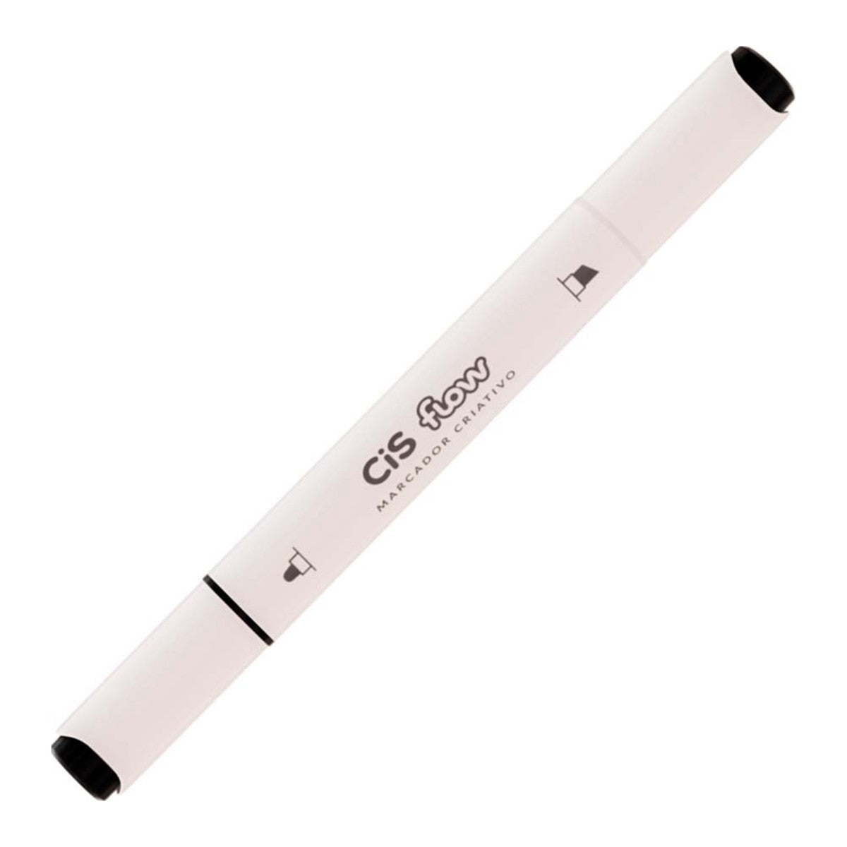 MARCADOR CRIATIVO CIS FLOW DUPLA 10 PRETA