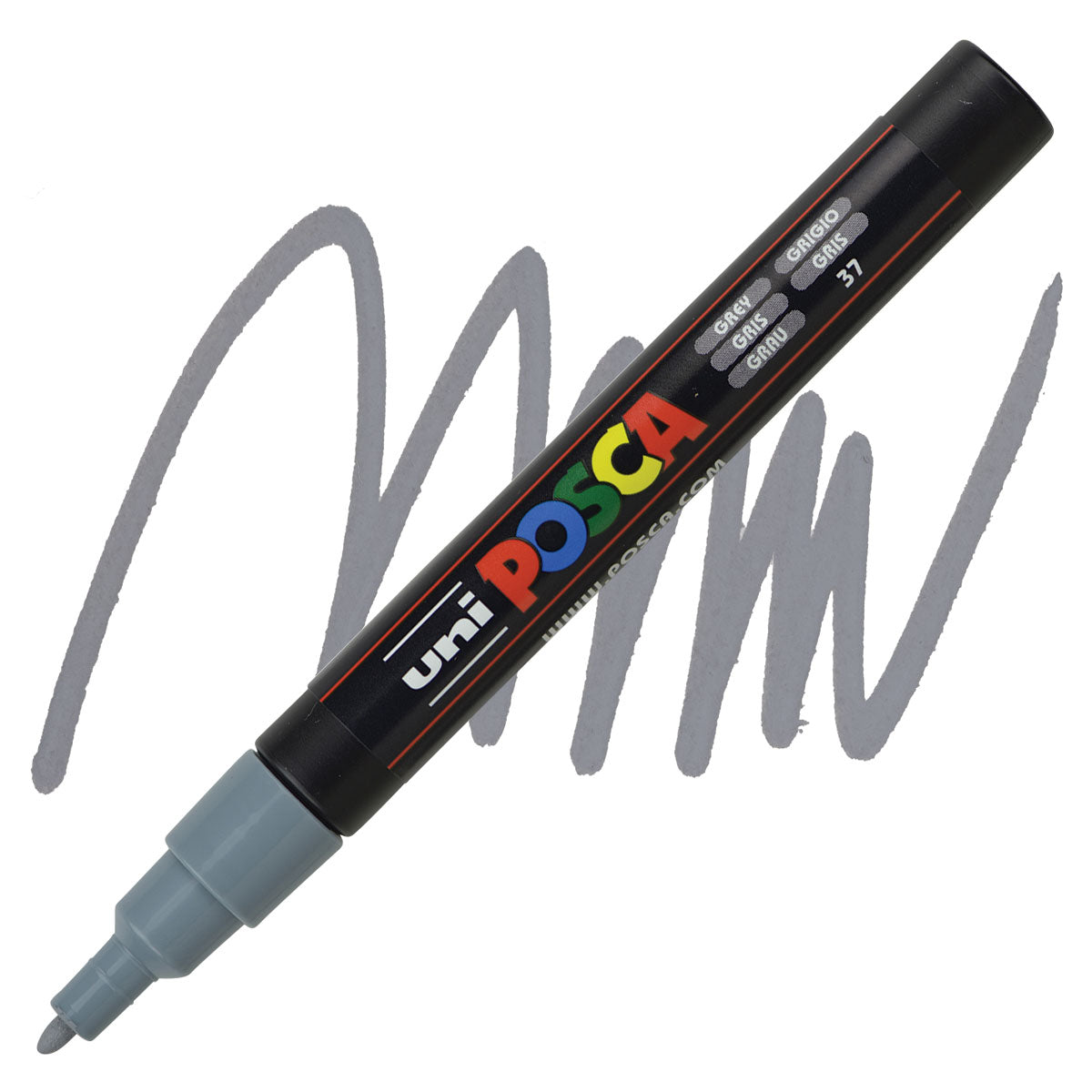CANETA POSCA PC-3M 37 CINZA