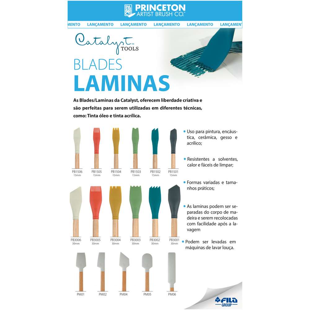 LAMINA PRINCETON ARTIFICIOS CATALYST SILICONE 15MM