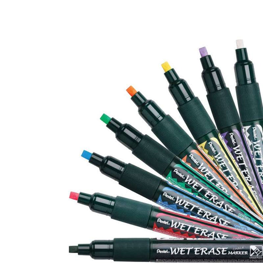 MARCADOR GIZ LIQUIDO PENTEL WET ERASE BRANCO