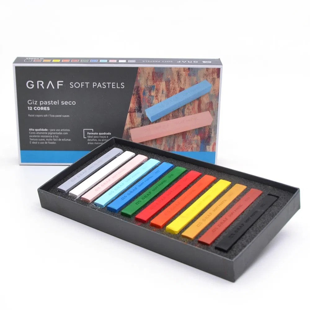 PASTEL SECO CARRE CIS GRAF SOFT C/ 12 SORTIDAS