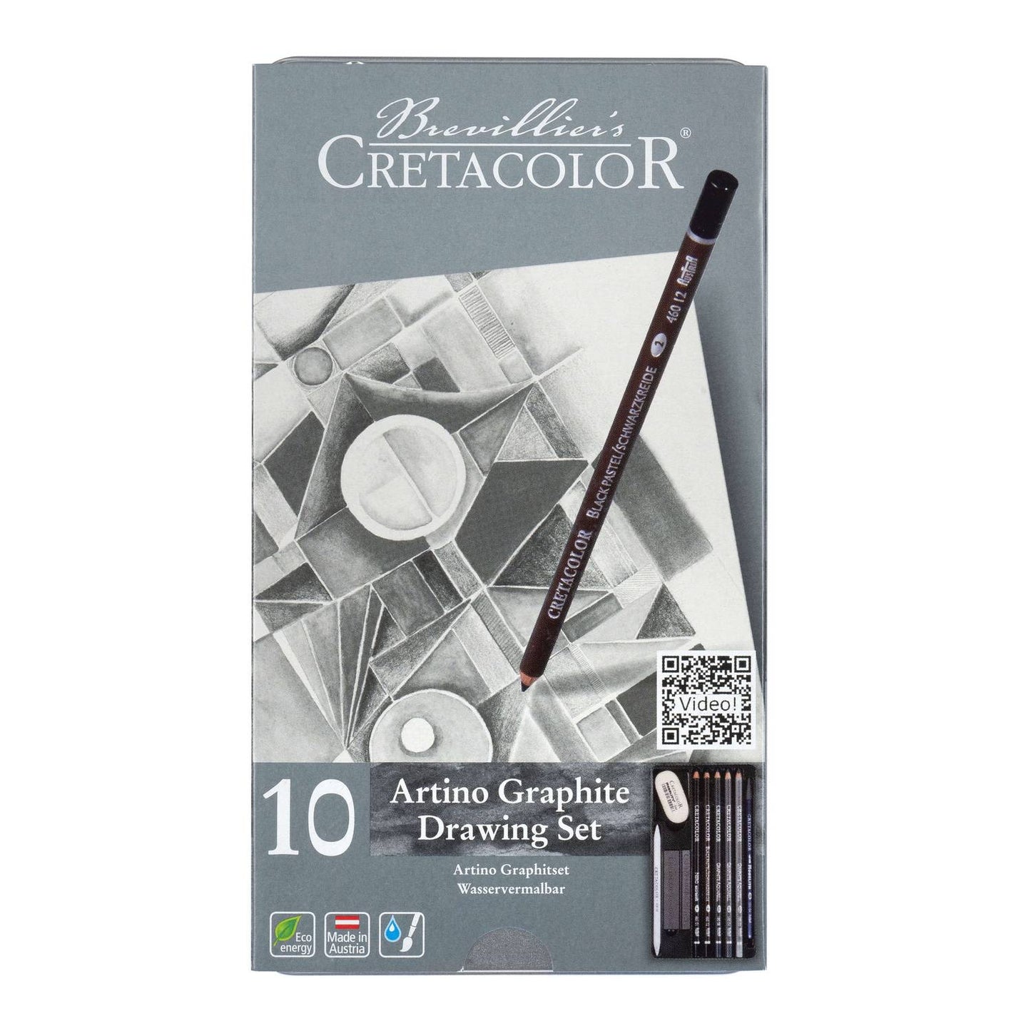 ESTOJO LAPIS GRADUADO CRETACOLOR ARTINO GRAFITE 400 21