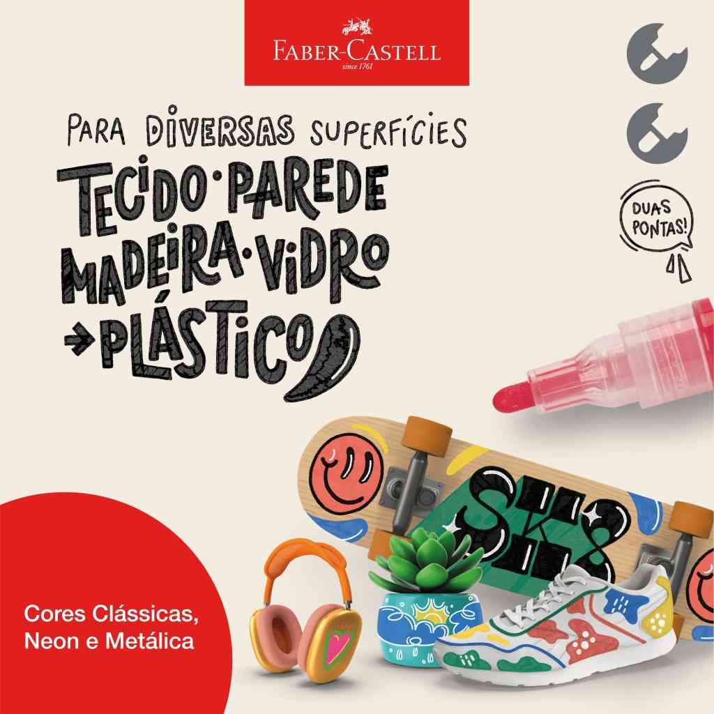 MARCADOR MULTIMARK SHAKE & PAINT 6 CORES METALICAS