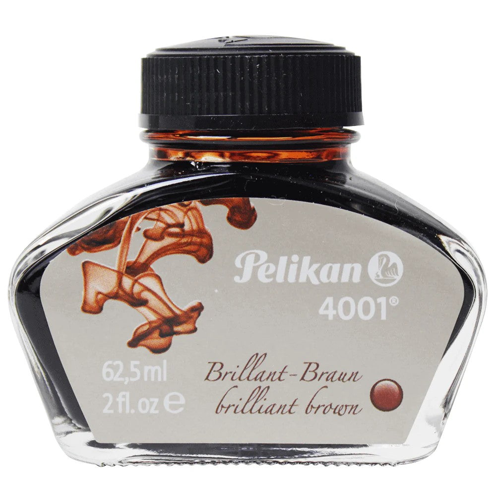 TINTA CALIGRAFIA PELIKAN 62,5ML 4001 MARROM 329185