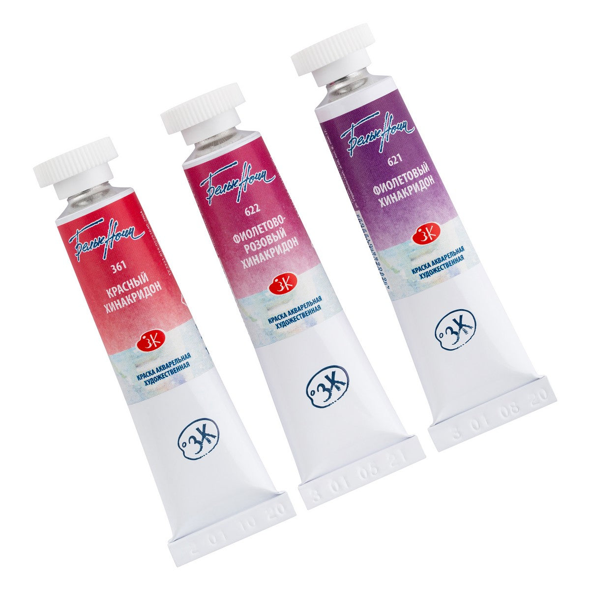 ESTOJO AQUARELA WHITE NIGHTS 03 TUBOS QUINACRIDONE (TONS QUINACRIDONE) 10ML