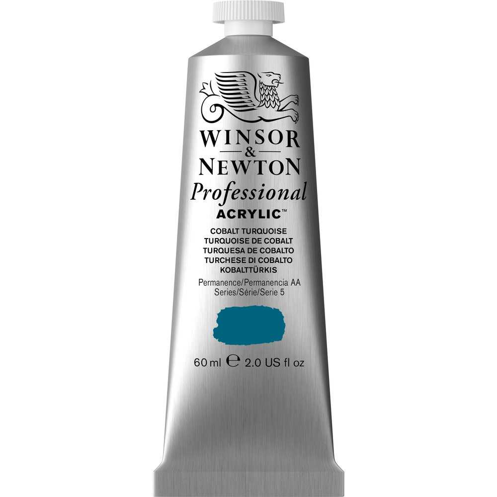 ACRILICA WINSOR NEWTON PROFISSIONAL 60ML 468 COBALT TURQUOISE ROW S5