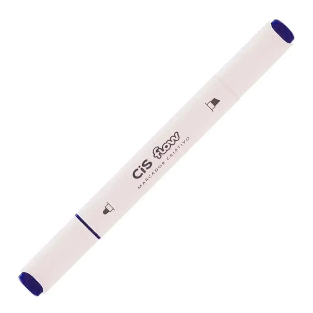 MARCADOR CRIATIVO CIS FLOW DUPLA 50 AZUL ARDOSIA