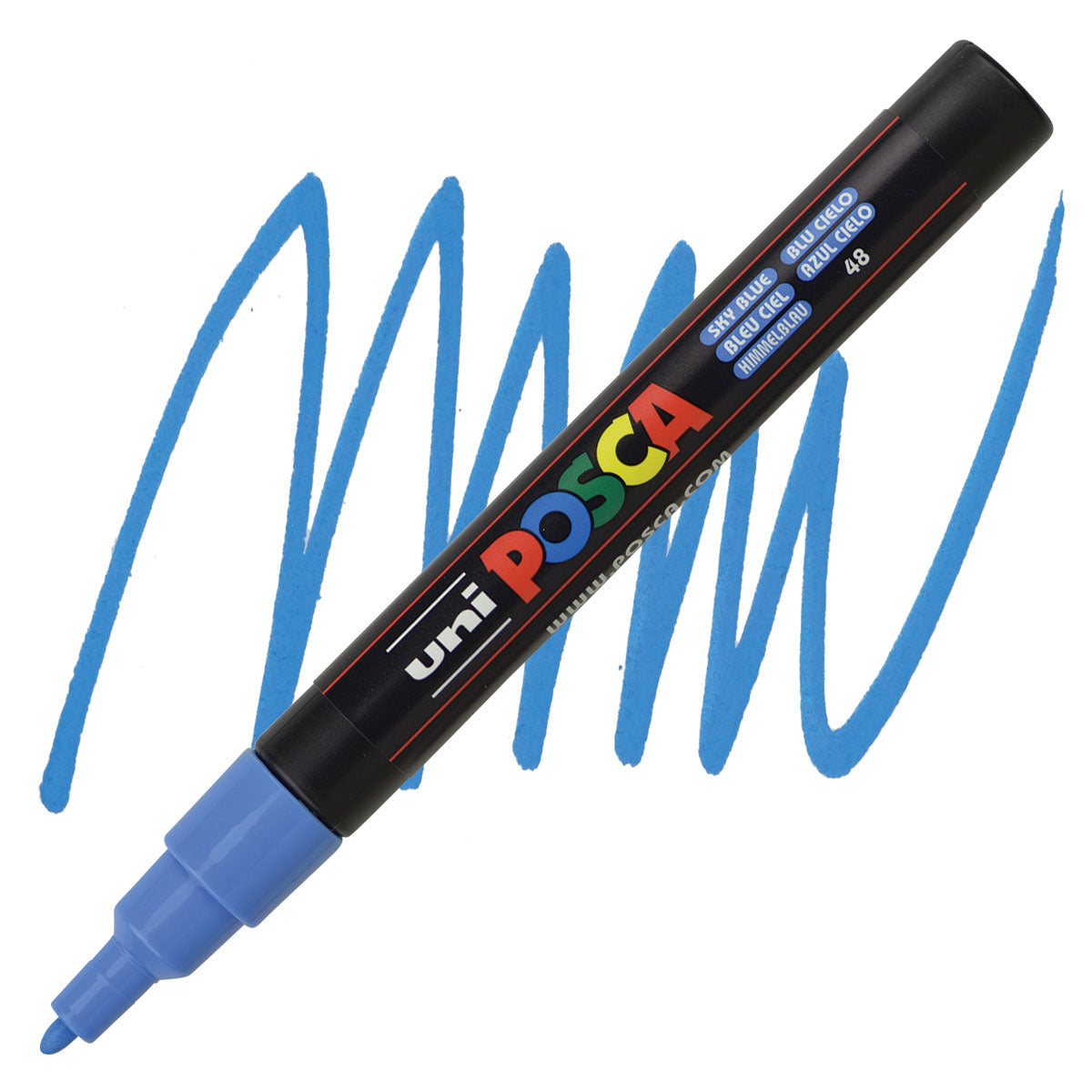 CANETA POSCA PC-3M 48 SKY BLUE