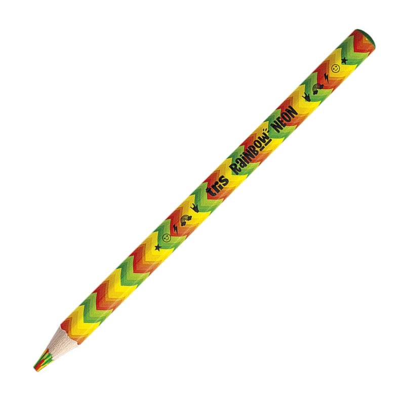 LAPIS COR TRIS JUMBO RAINBOW NEON